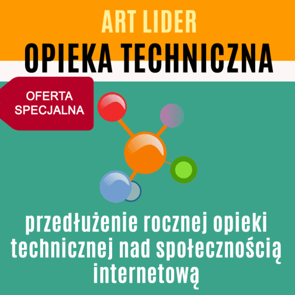 Pakiet ART BIZNES - przedłużenie rocznej opieki technicznej nad społecznością internetową - oferta specjalna dla członków PREMIUM lub EKSPERT