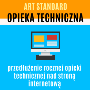 Pakiet ART STANDARD - przedłużenie rocznej opieki technicznej nad stroną internetową