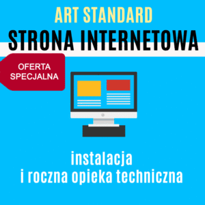 Pakiet ART STANDARD - instalacja strony internetowej i roczna opieka techniczna - oferta specjalna dla członków PREMIUM lub EKSPERT